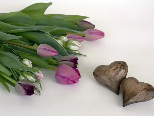 Flowers and hearts