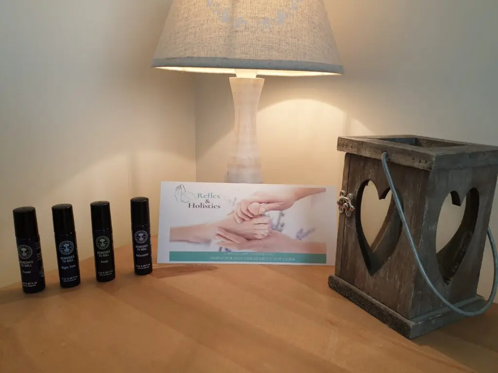Roll-on essential oils with a reflexology voucher
